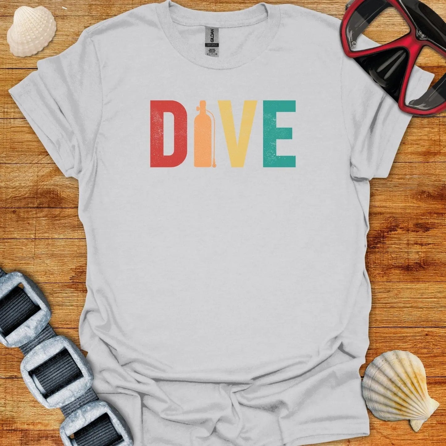 T-Shirt Ice Grey / S Dive Tanked