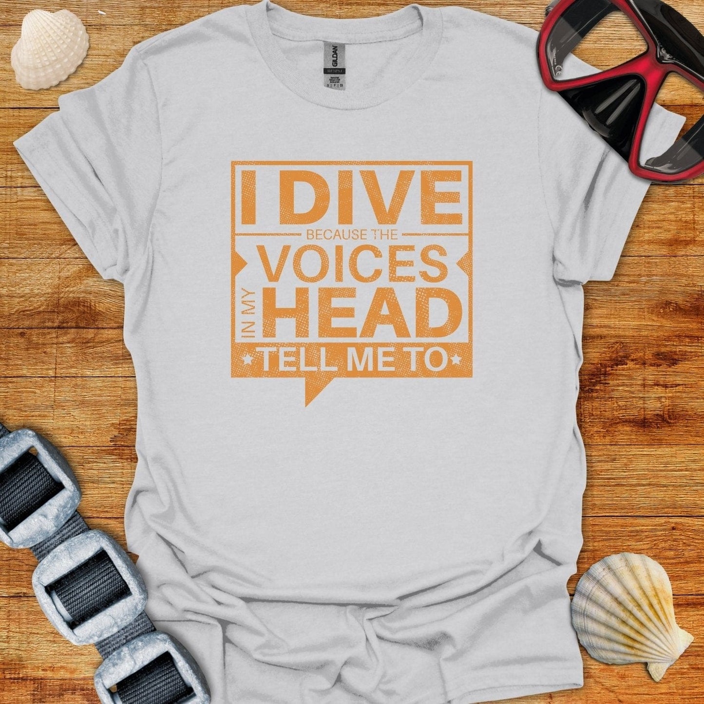 T-Shirt Ice Grey / S Dive Voices T-Shirt