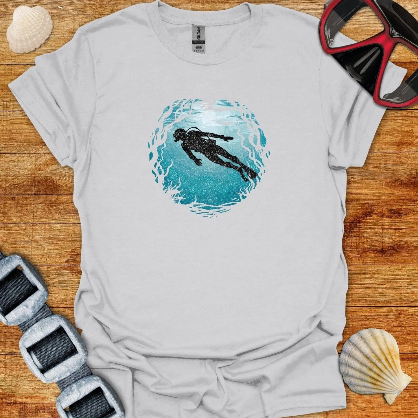 T-Shirt Ice Grey / S Diver Bliss