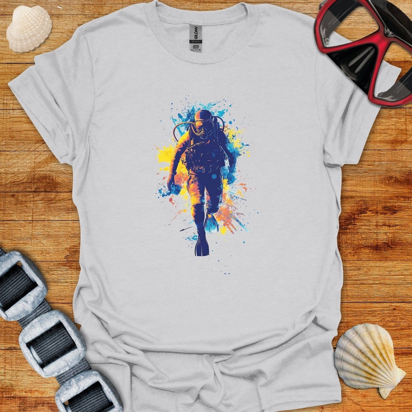 T-Shirt Ice Grey / S Diver Splash