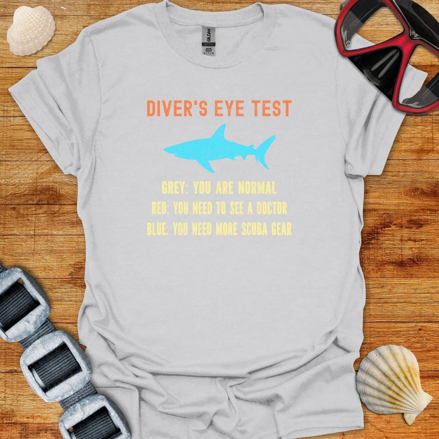 T-Shirt Ice Grey / S Divers Eye Test