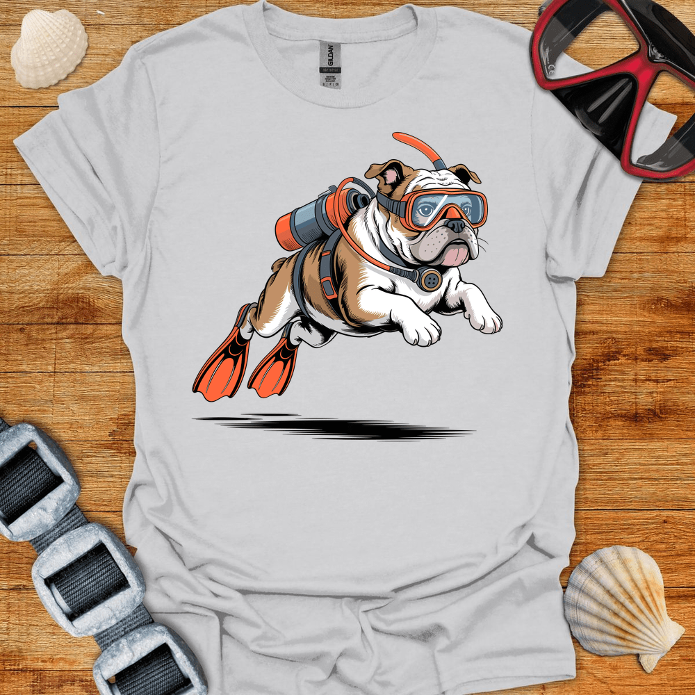 T-Shirt Ice Grey / S Diving Bulldog T-Shirt