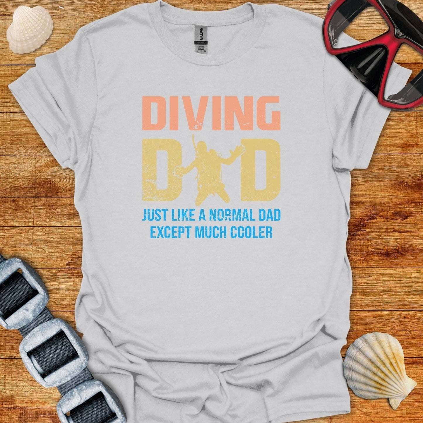 T-Shirt Ice Grey / S Diving Dad