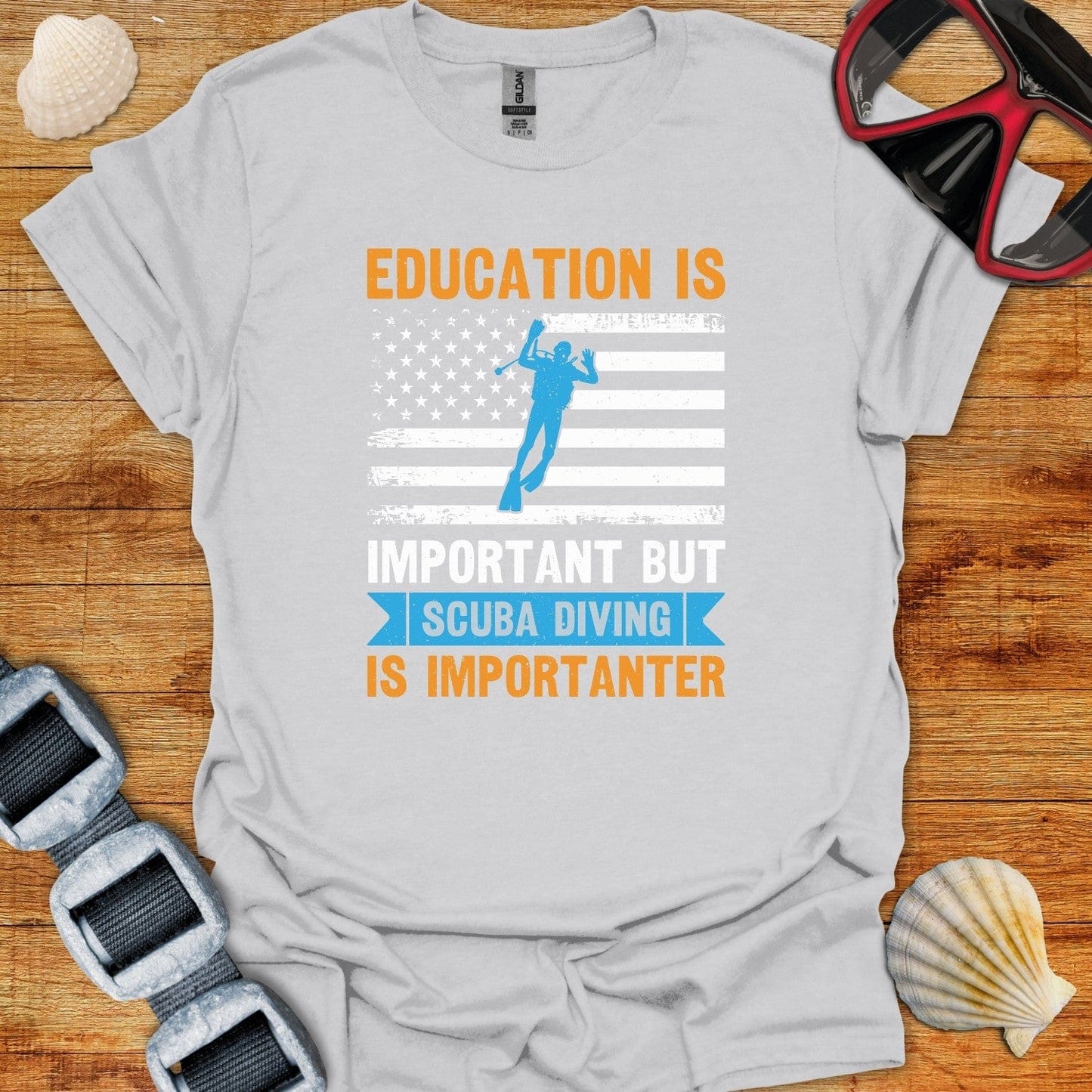 T-Shirt Ice Grey / S Diving Is Importanter!