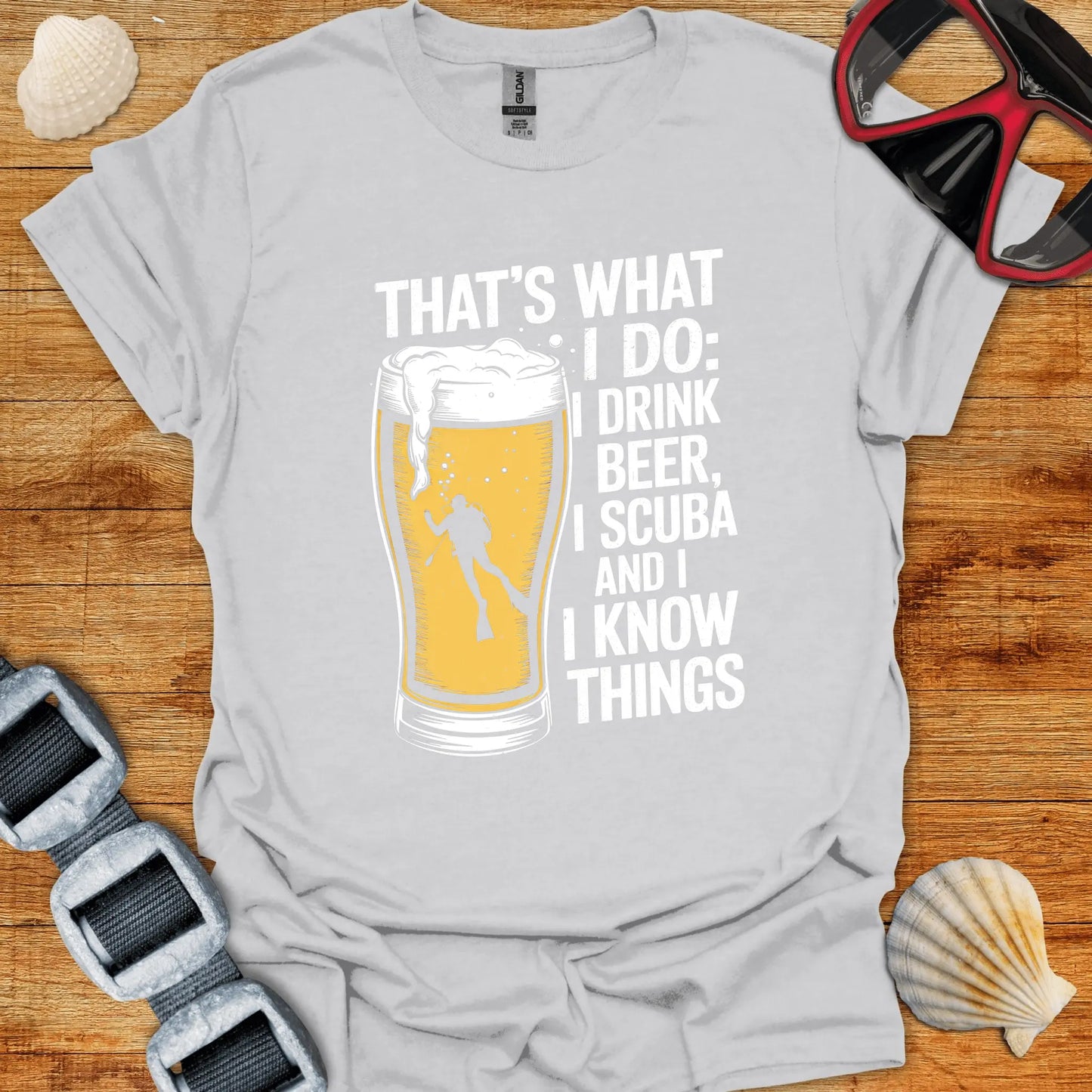 T-Shirt Ice Grey / S Do Beer & Dive T-Shirt