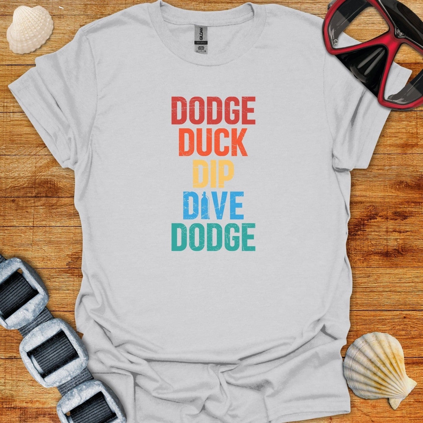 T-Shirt Ice Grey / S Dodge Duck Dip Dive Dodge