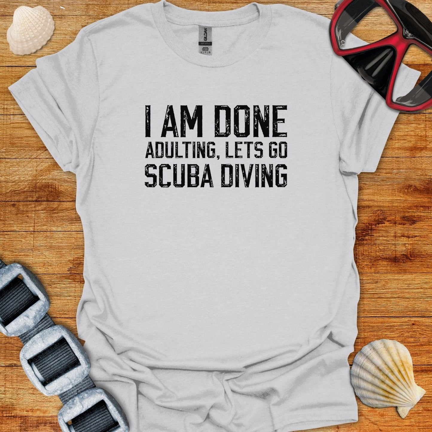 T-Shirt Ice Grey / S Done Adulting Alternative
