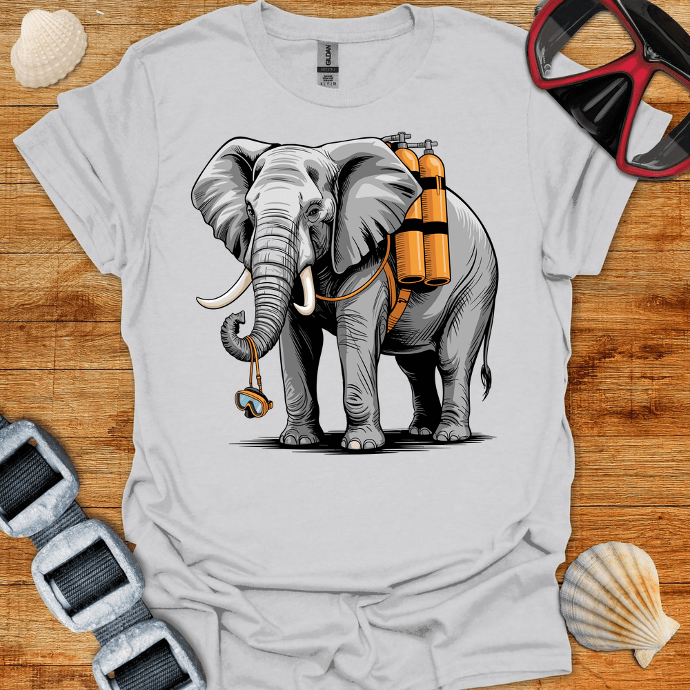 T-Shirt Ice Grey / S Elephant Diver T Shirt