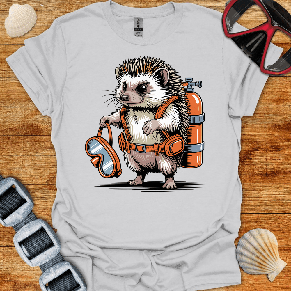 T-Shirt Ice Grey / S Hedgehog Diver T-Shirt