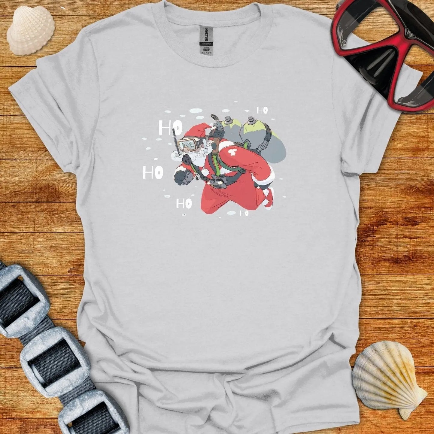 T-Shirt Ice Grey / S Ho Ho Ho T-Shirt