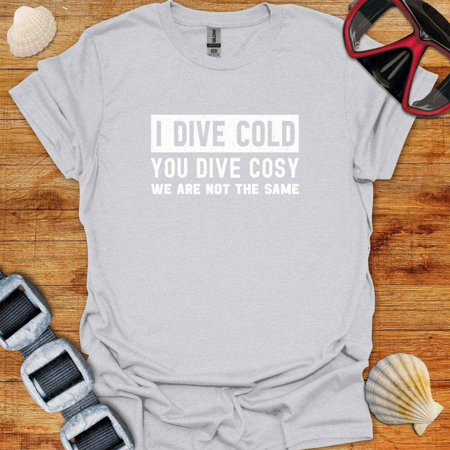 T-Shirt Ice Grey / S I Dive Cold