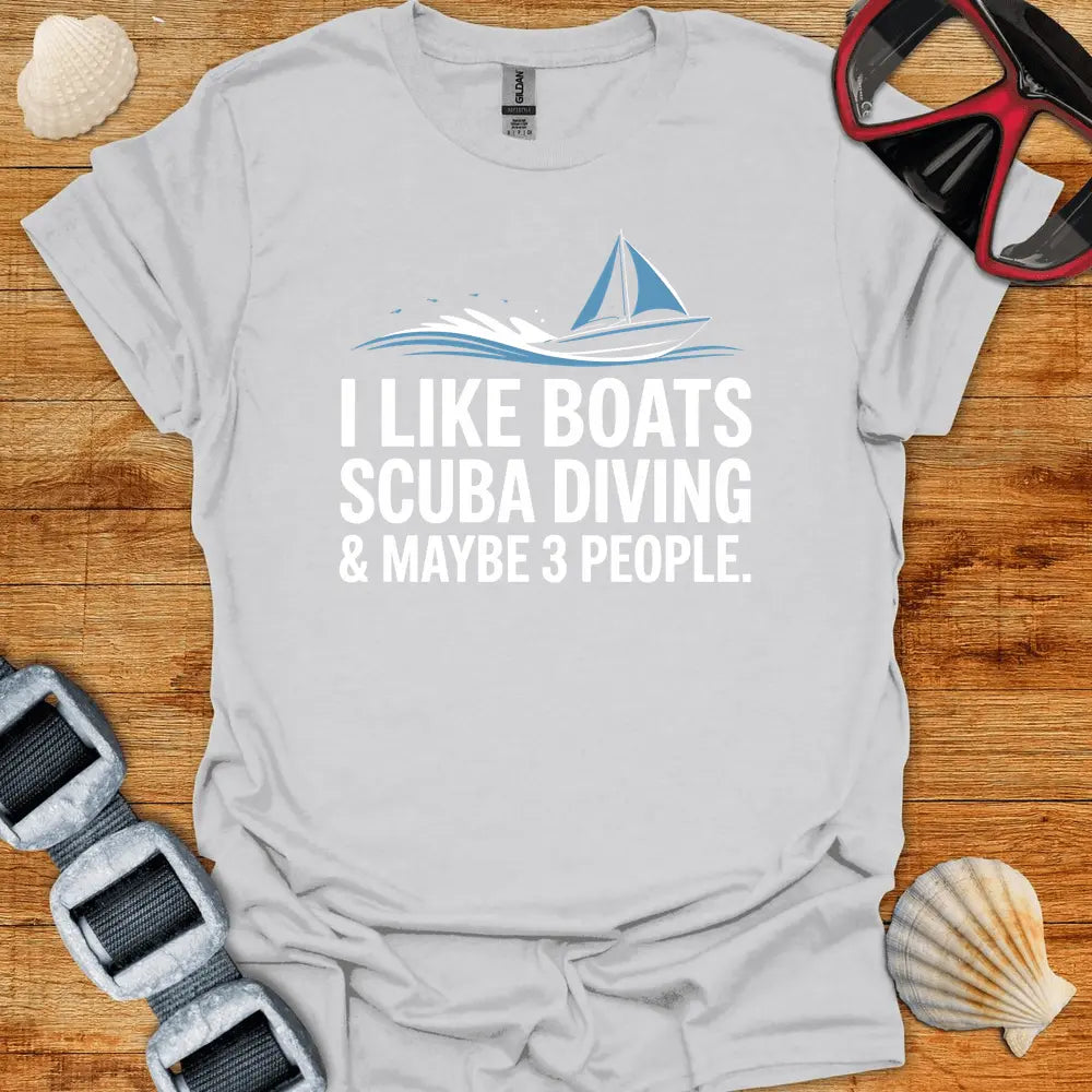 T-Shirt Ice Grey / S I Like Boats T-Shirt