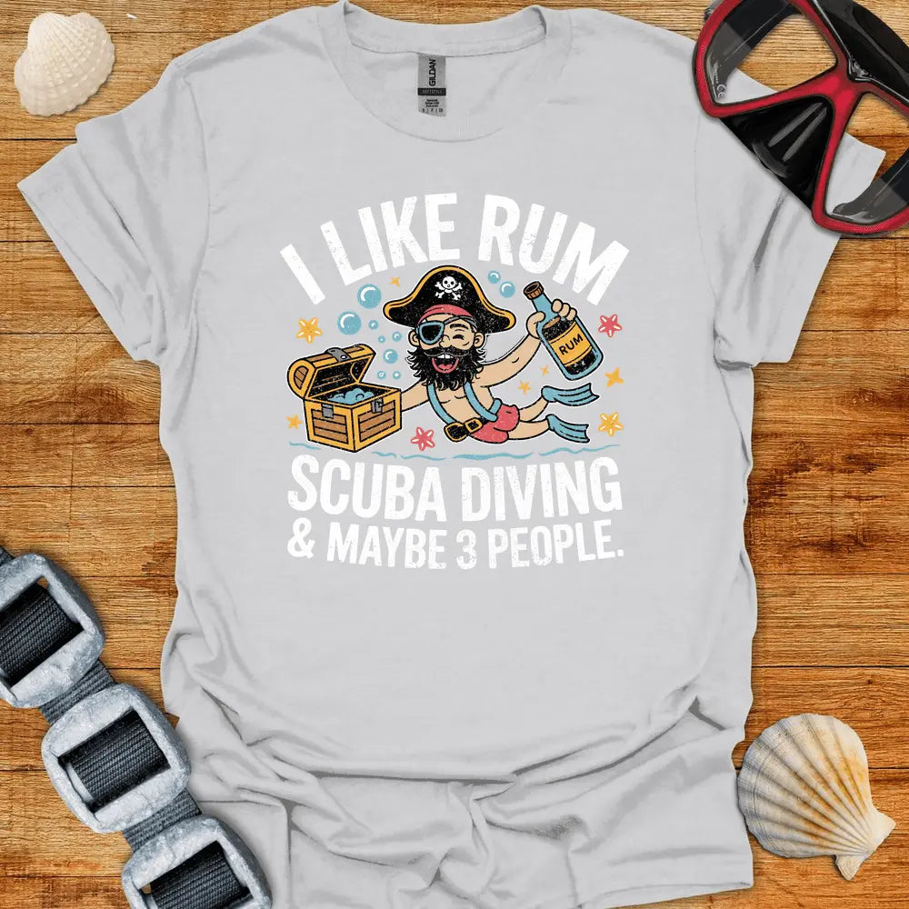 T-Shirt Ice Grey / S I Like Rum T-Shirt