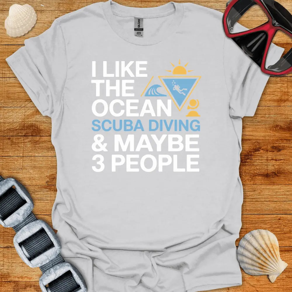 T-Shirt Ice Grey / S I Like The Ocean T-Shirt
