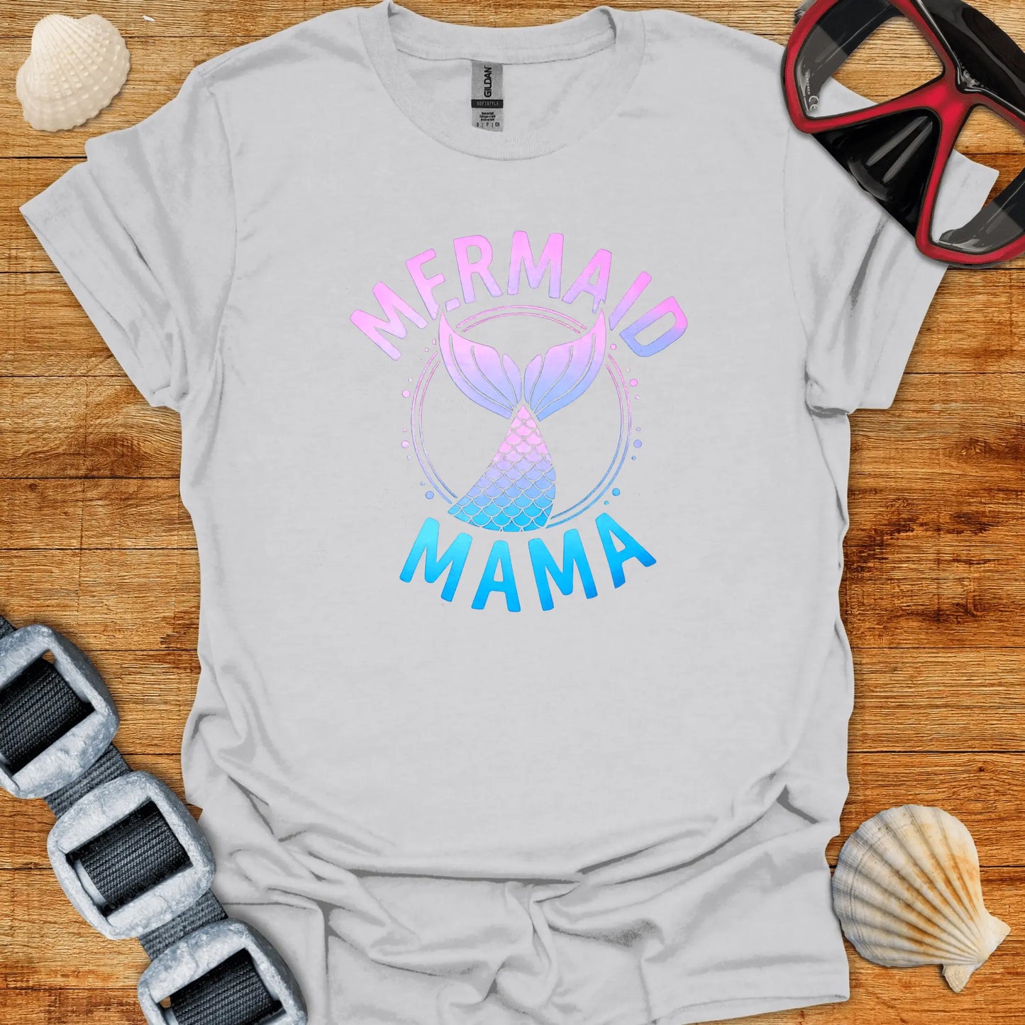 T-Shirt Ice Grey / S Mermaid Mama T-Shirt