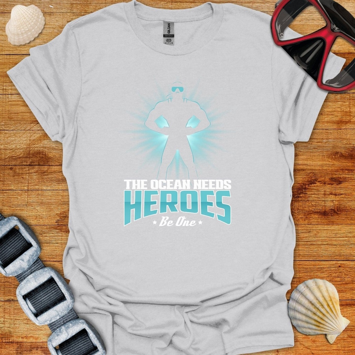 T-Shirt Ice Grey / S Ocean Hero T-Shirt