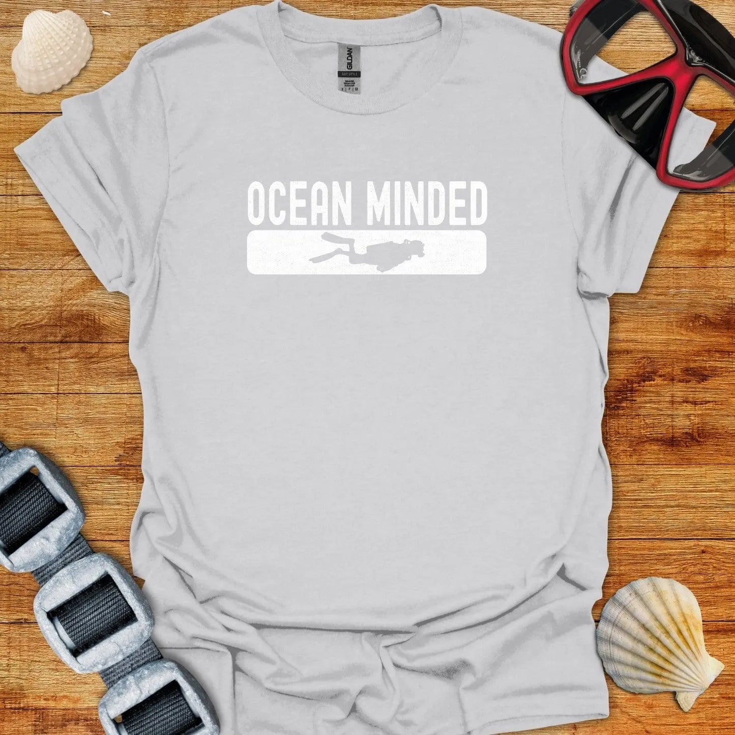 T-Shirt Ice Grey / S Ocean Minded