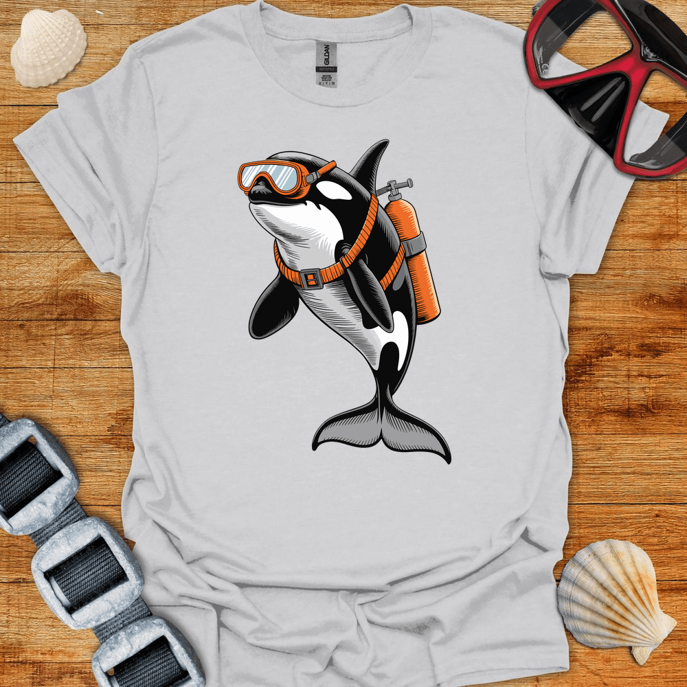 T-Shirt Ice Grey / S Orca Diver T-Shirt