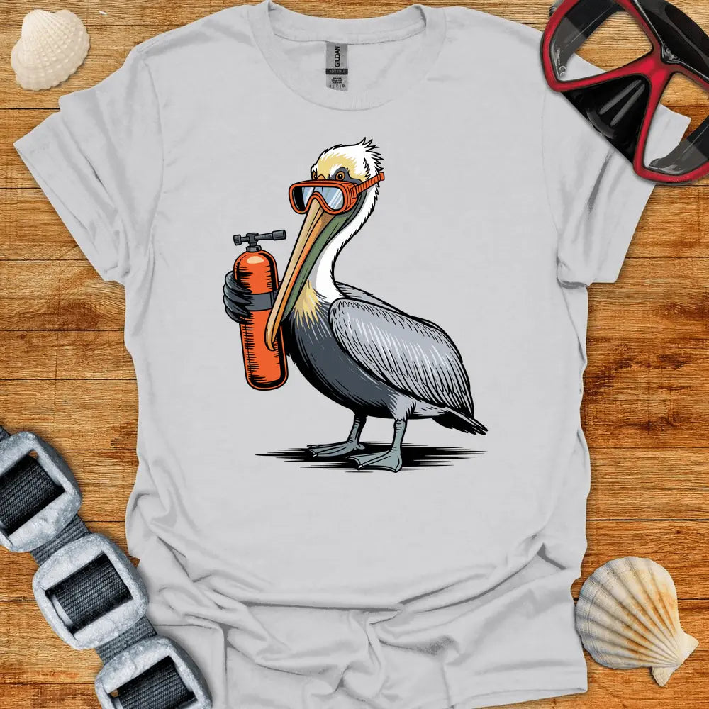 T-Shirt Ice Grey / S Pelican Diver T-Shirt