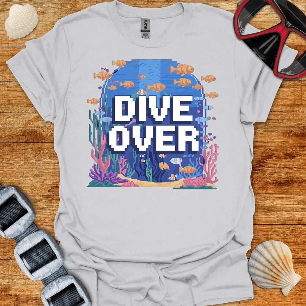 T-Shirt Ice Grey / S Retro Dive Over T-Shirt