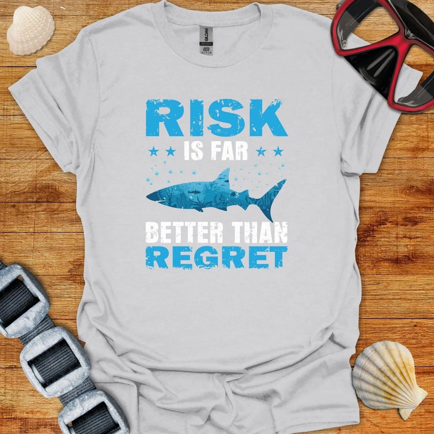 T-Shirt Ice Grey / S Risk Is Better Than Regret