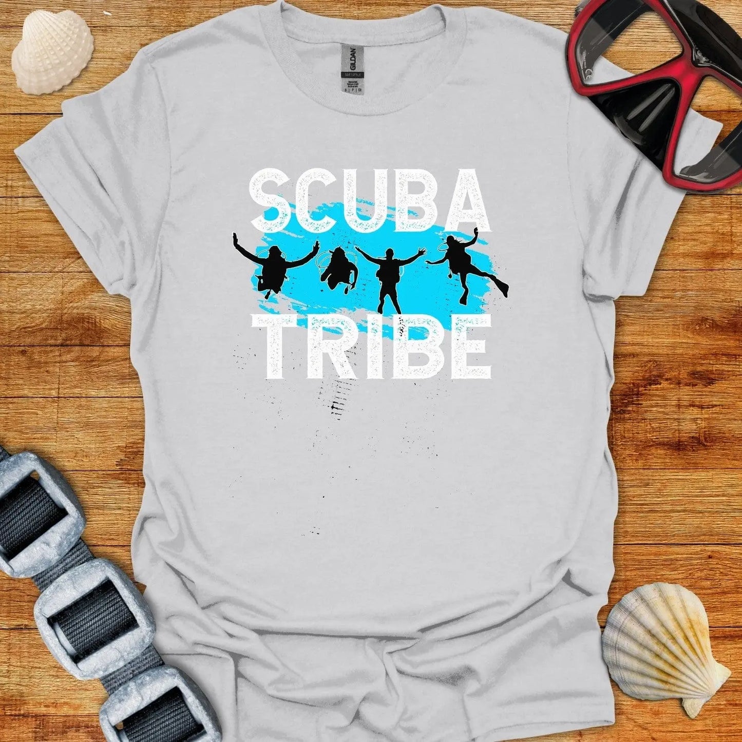T-Shirt Ice Grey / S Scuba Tribe