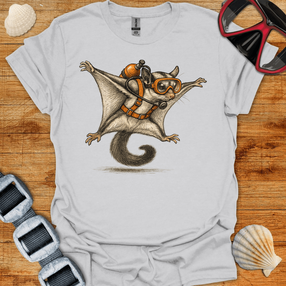 T-Shirt Ice Grey / S Sugar Glider Diver T-Shirt