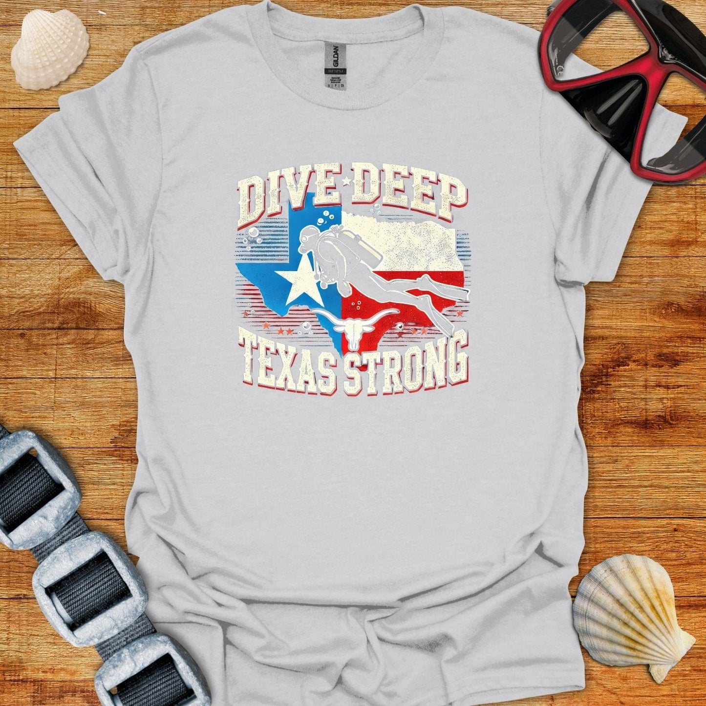 T-Shirt Ice Grey / S Texas Strong