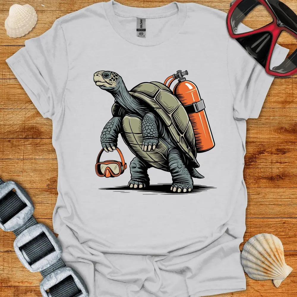 T-Shirt Ice Grey / S Tortoise Diver T-Shirt