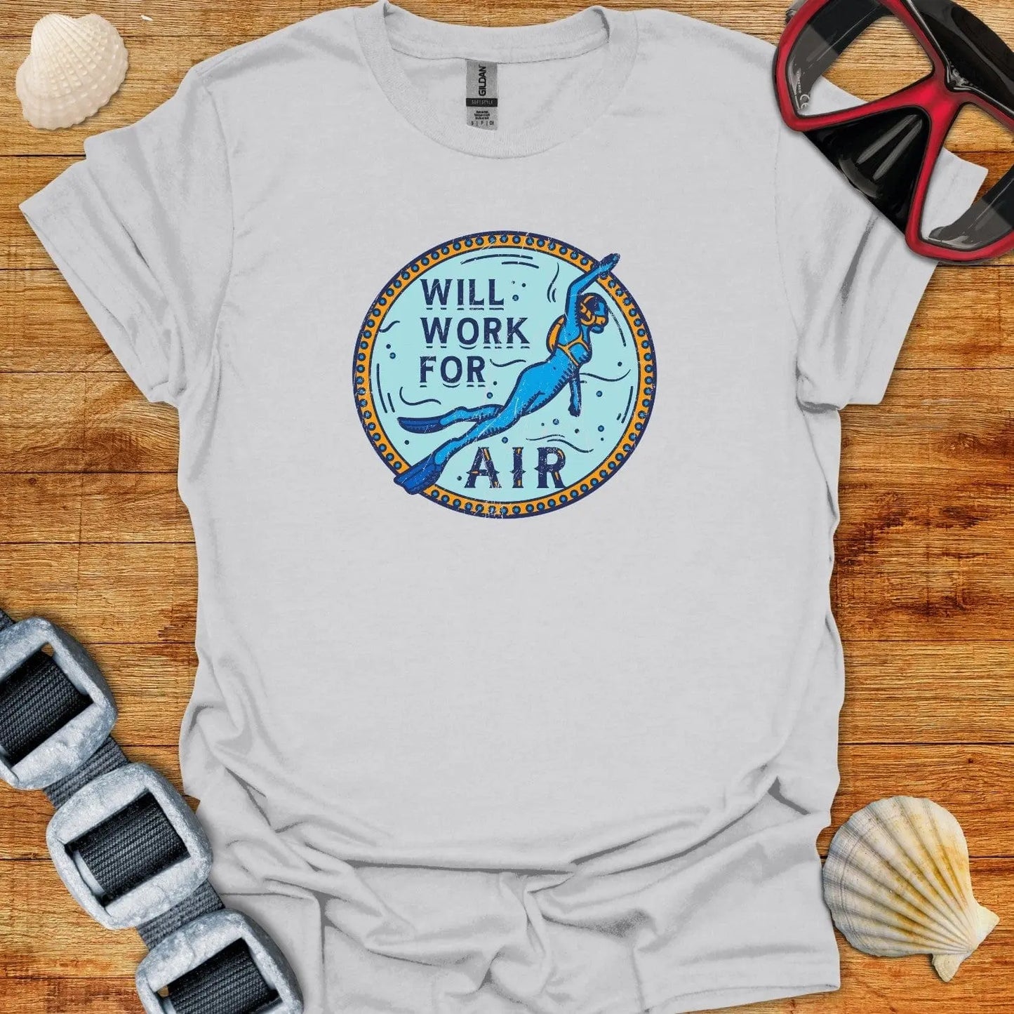T-Shirt Ice Grey / S Will Work For Air