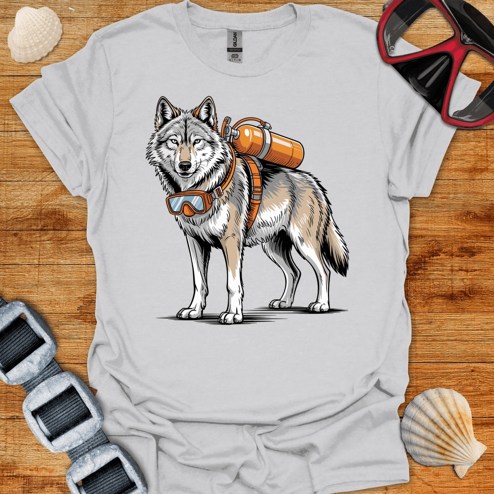 T-Shirt Ice Grey / S Wolf Diver T-Shirt