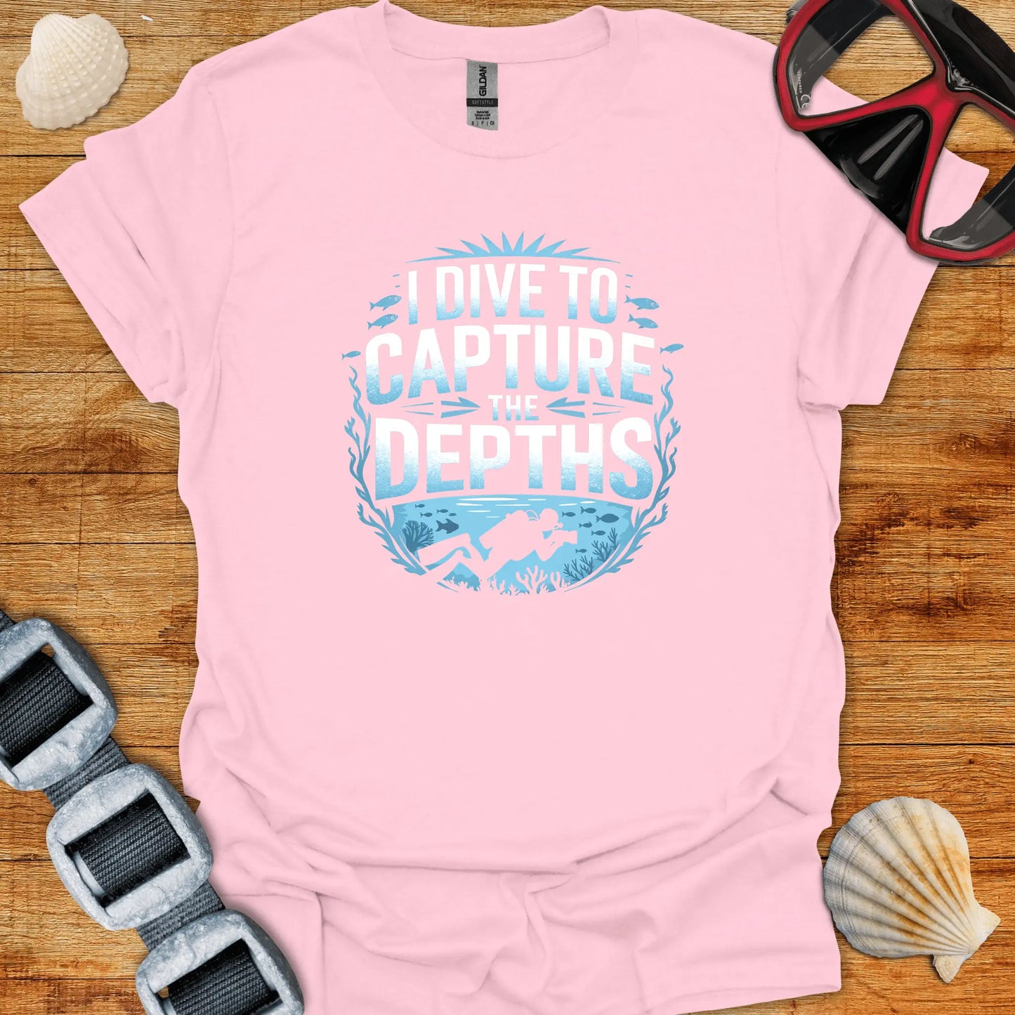 T-Shirt Light Pink / S Capture The Depths T-Shirt