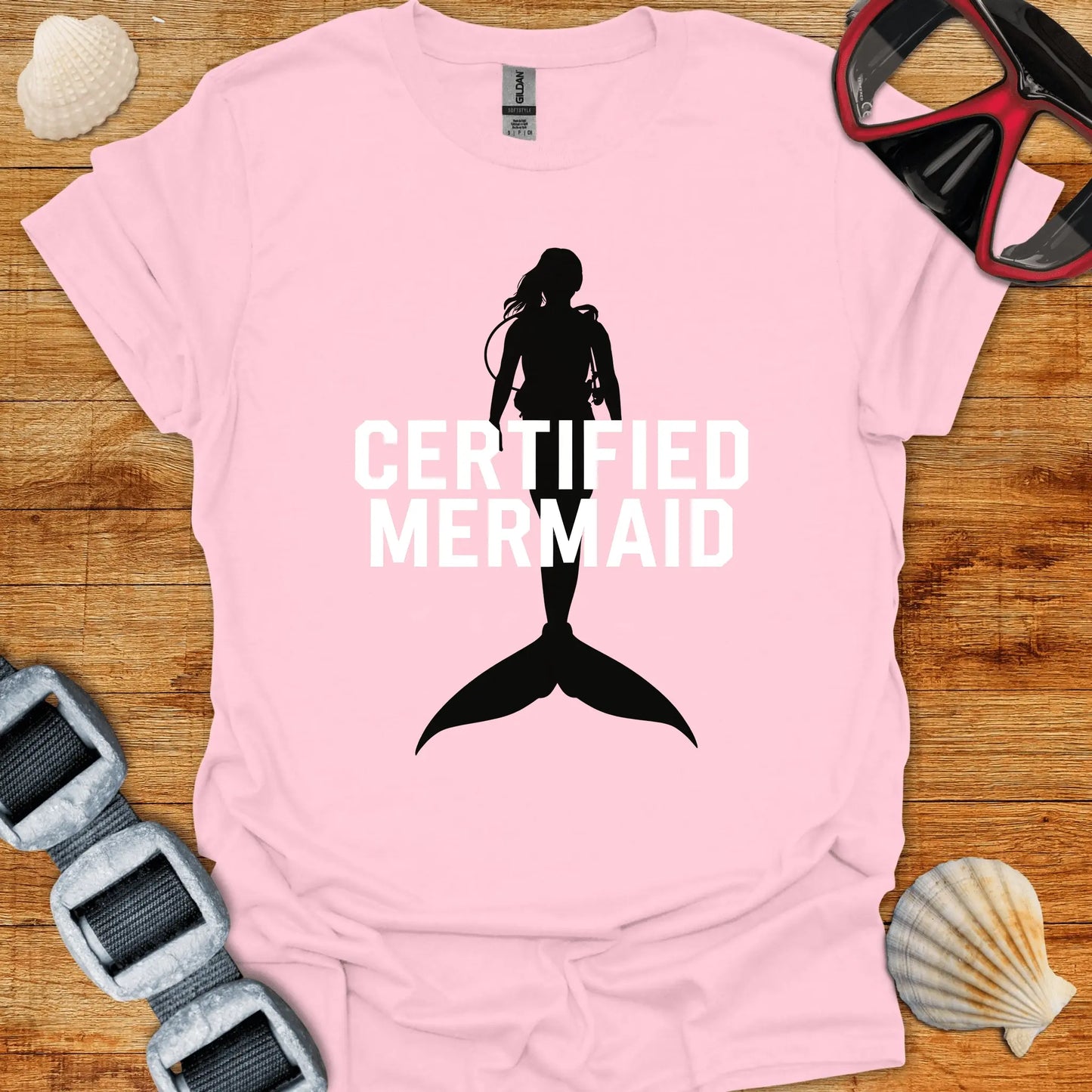 T-Shirt Light Pink / S Certified Mermaid T-Shirt D