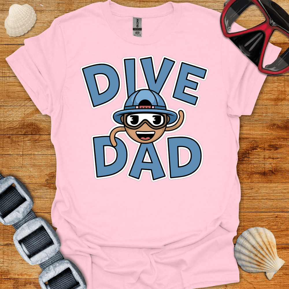 T-Shirt Light Pink / S Dive Dad T-Shirt