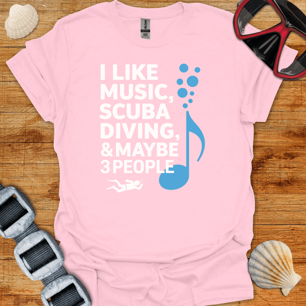 T-Shirt Light Pink / S Diving And Music