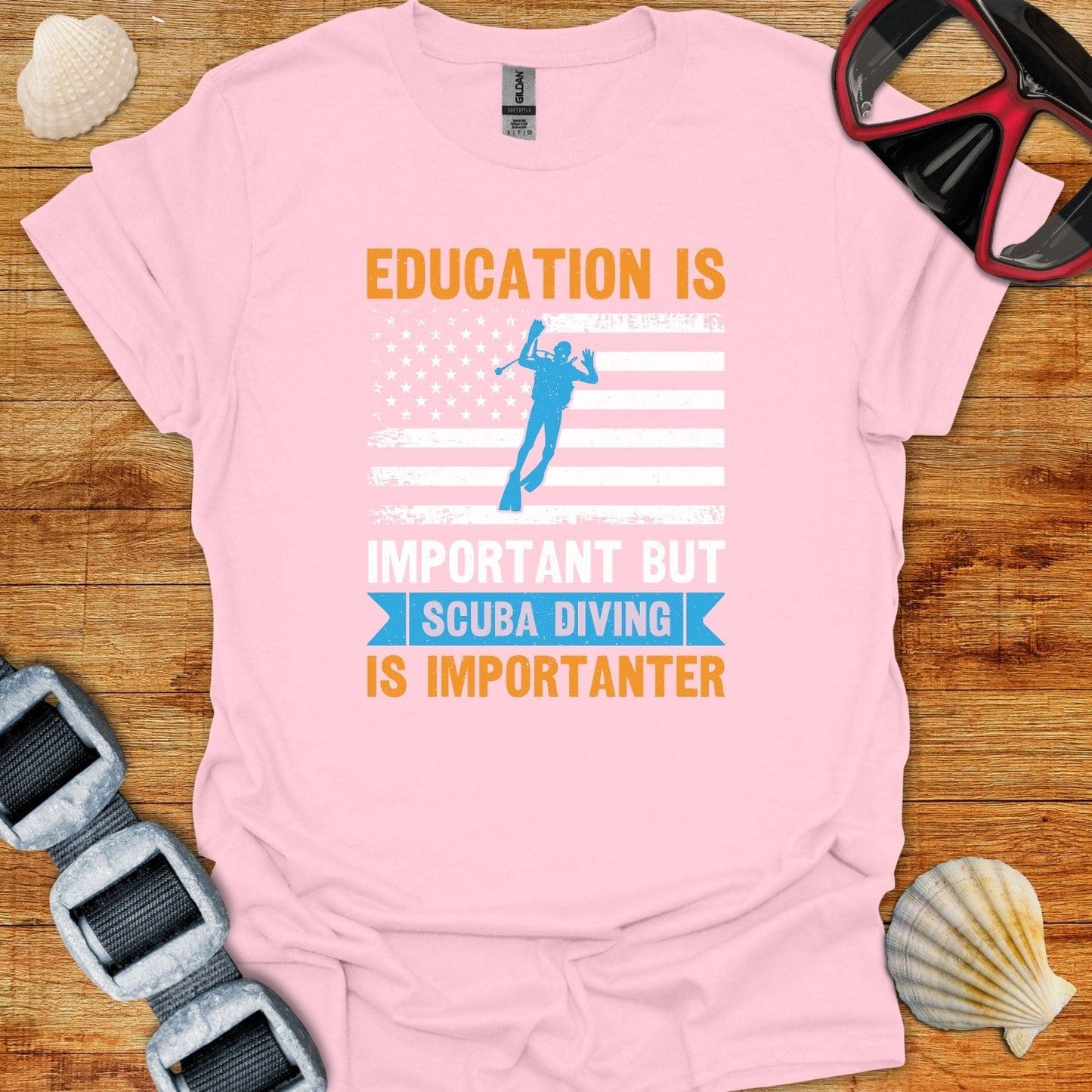 T-Shirt Light Pink / S Diving Is Importanter!