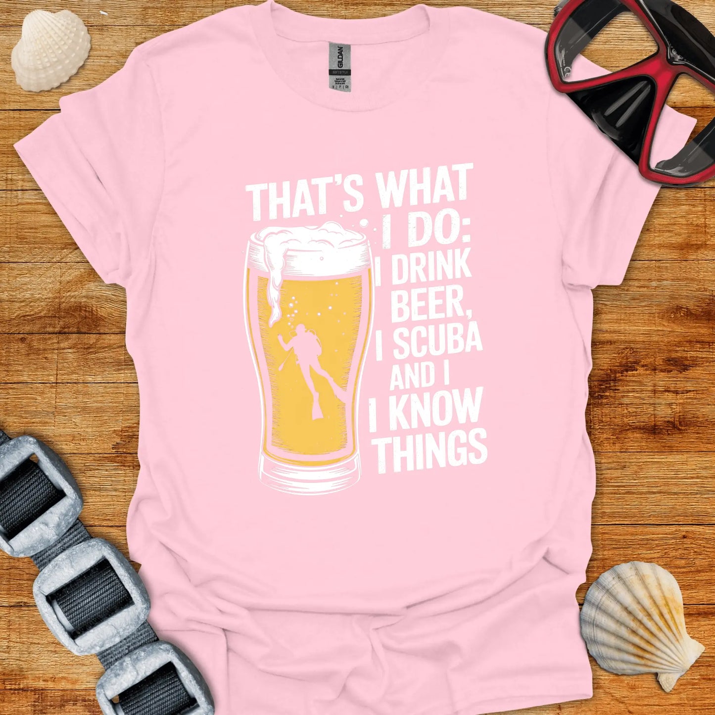T-Shirt Light Pink / S Do Beer & Dive T-Shirt
