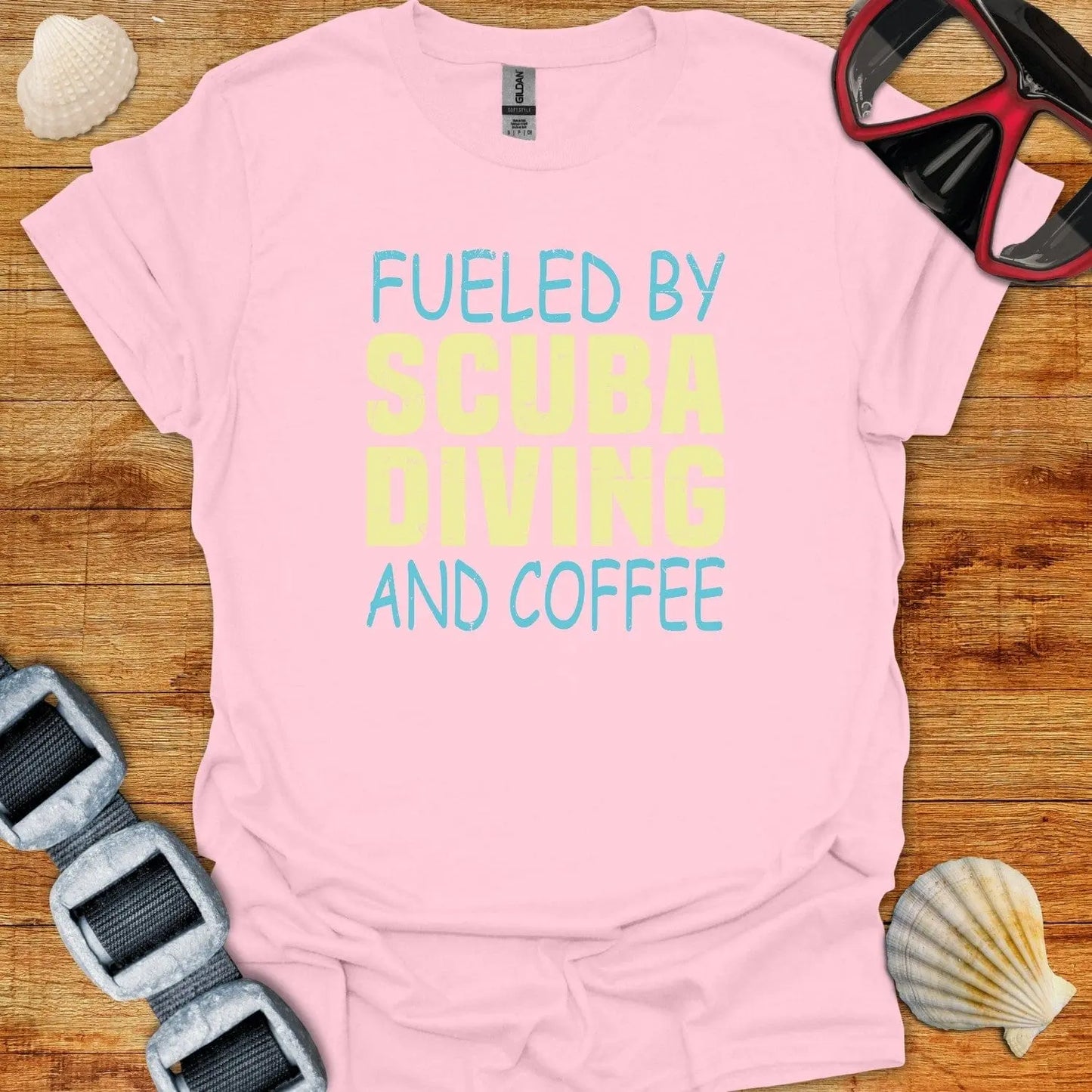 T-Shirt Light Pink / S Fulled By Scuba and Coffee