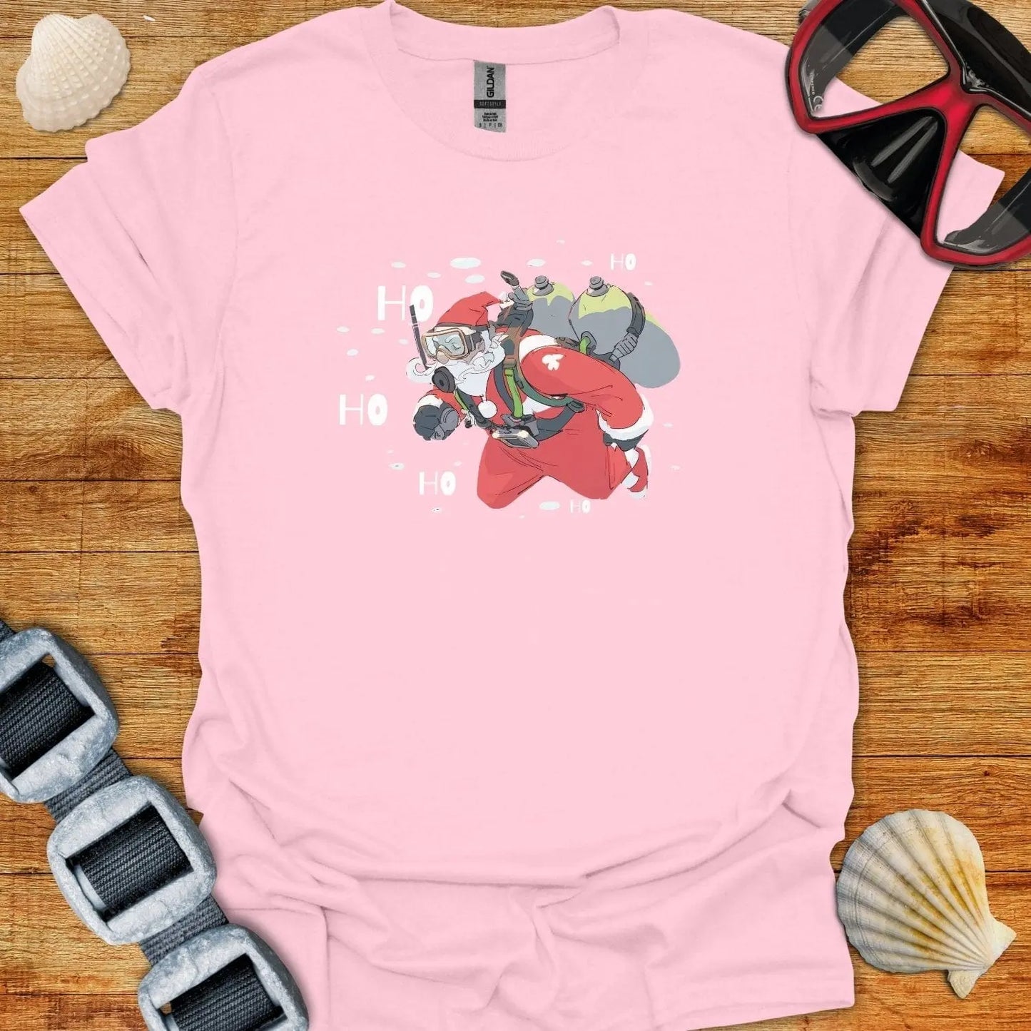 T-Shirt Light Pink / S Ho Ho Ho T-Shirt