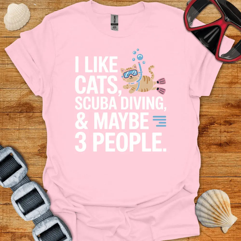 T-Shirt Light Pink / S I Like Cats T-Shirt