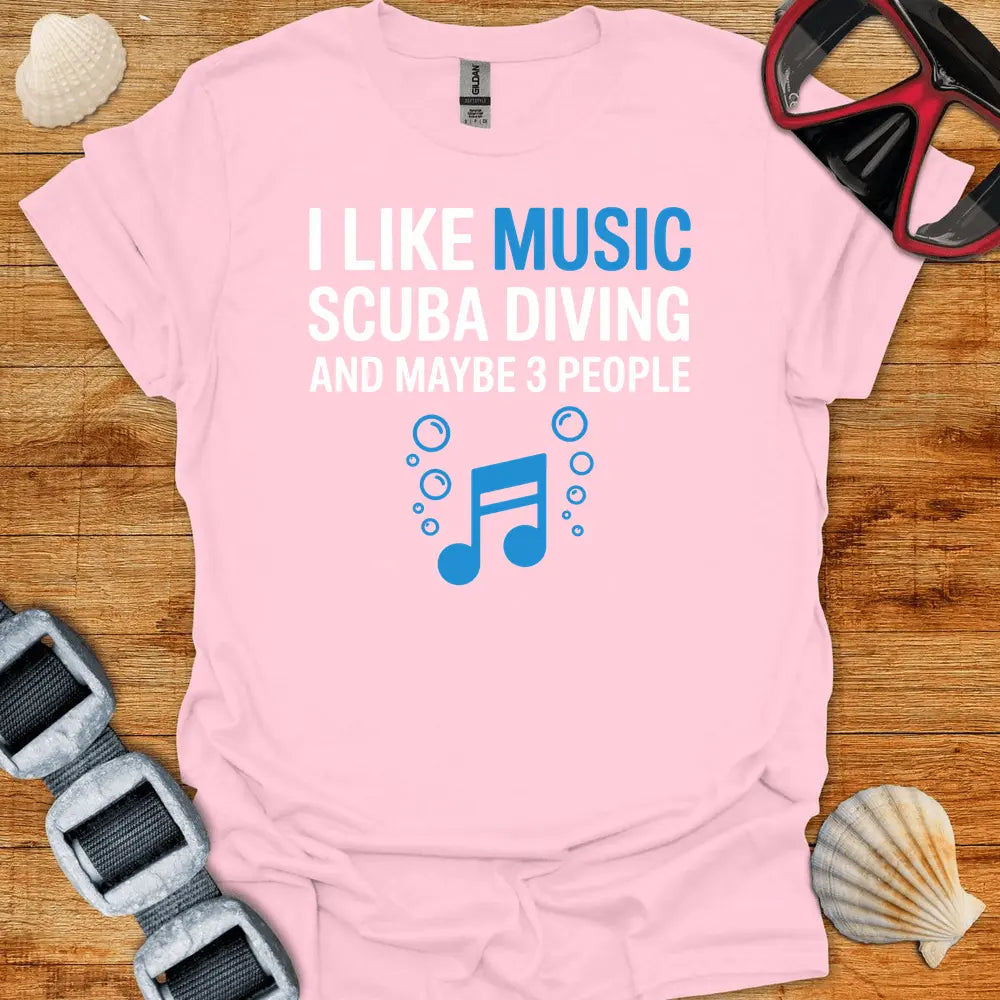 T-Shirt Light Pink / S I Like Music T-Shirt
