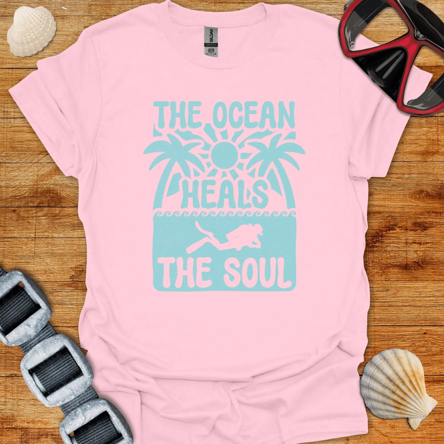 T-Shirt Light Pink / S Ocean Heals T-Shirt