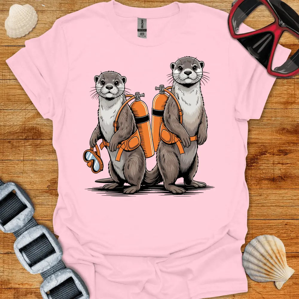 T-Shirt Light Pink / S Otter Divers T-Shirt