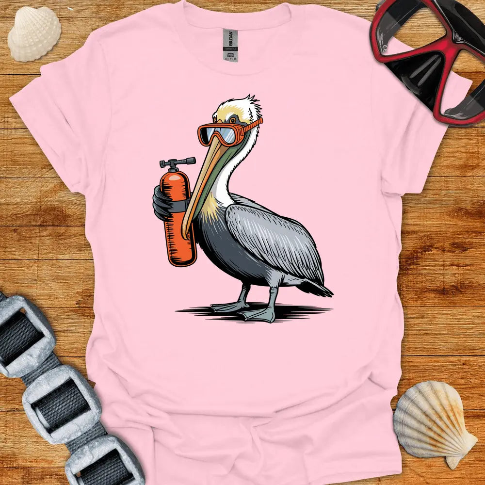 T-Shirt Light Pink / S Pelican Diver T-Shirt