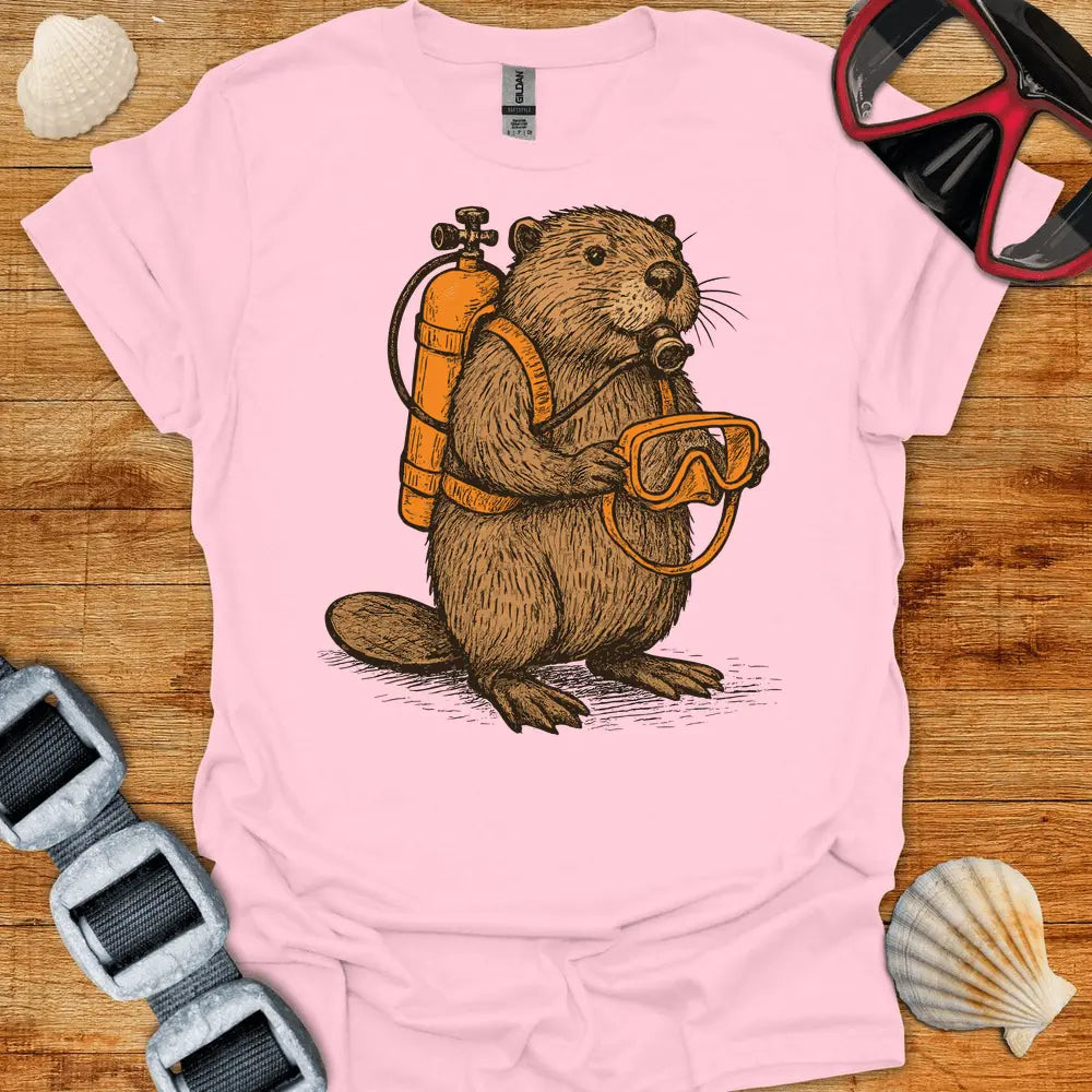 T-Shirt Light Pink / S Scuba Beaver T-Shirt