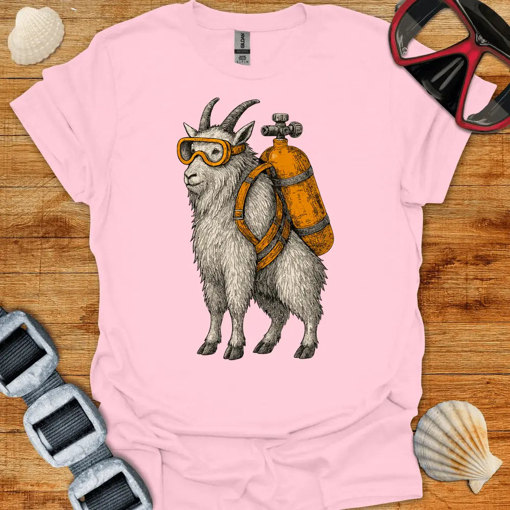 T-Shirt Light Pink / S Scuba Goat T-Shirt