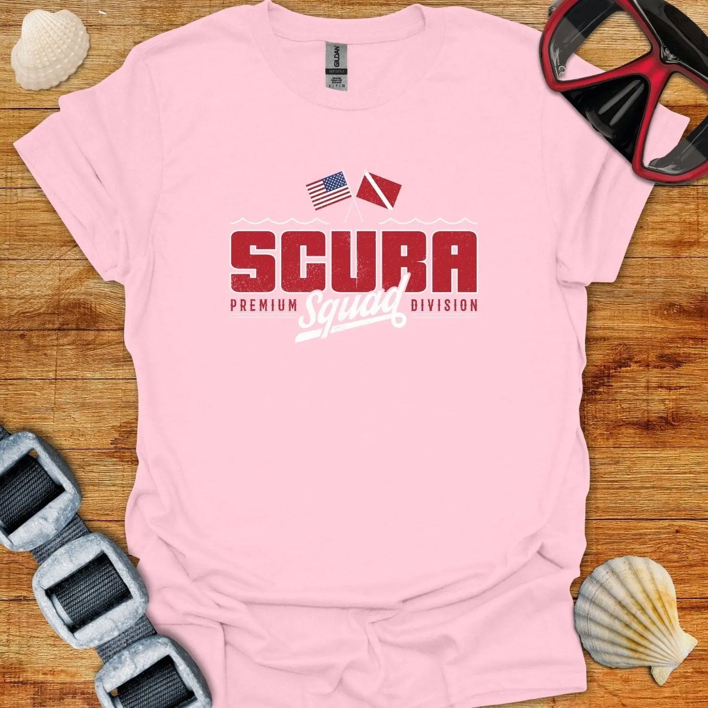 T-Shirt Light Pink / S Scuba Squad T-Shirt