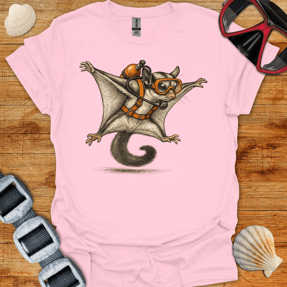 T-Shirt Light Pink / S Sugar Glider Diver T-Shirt