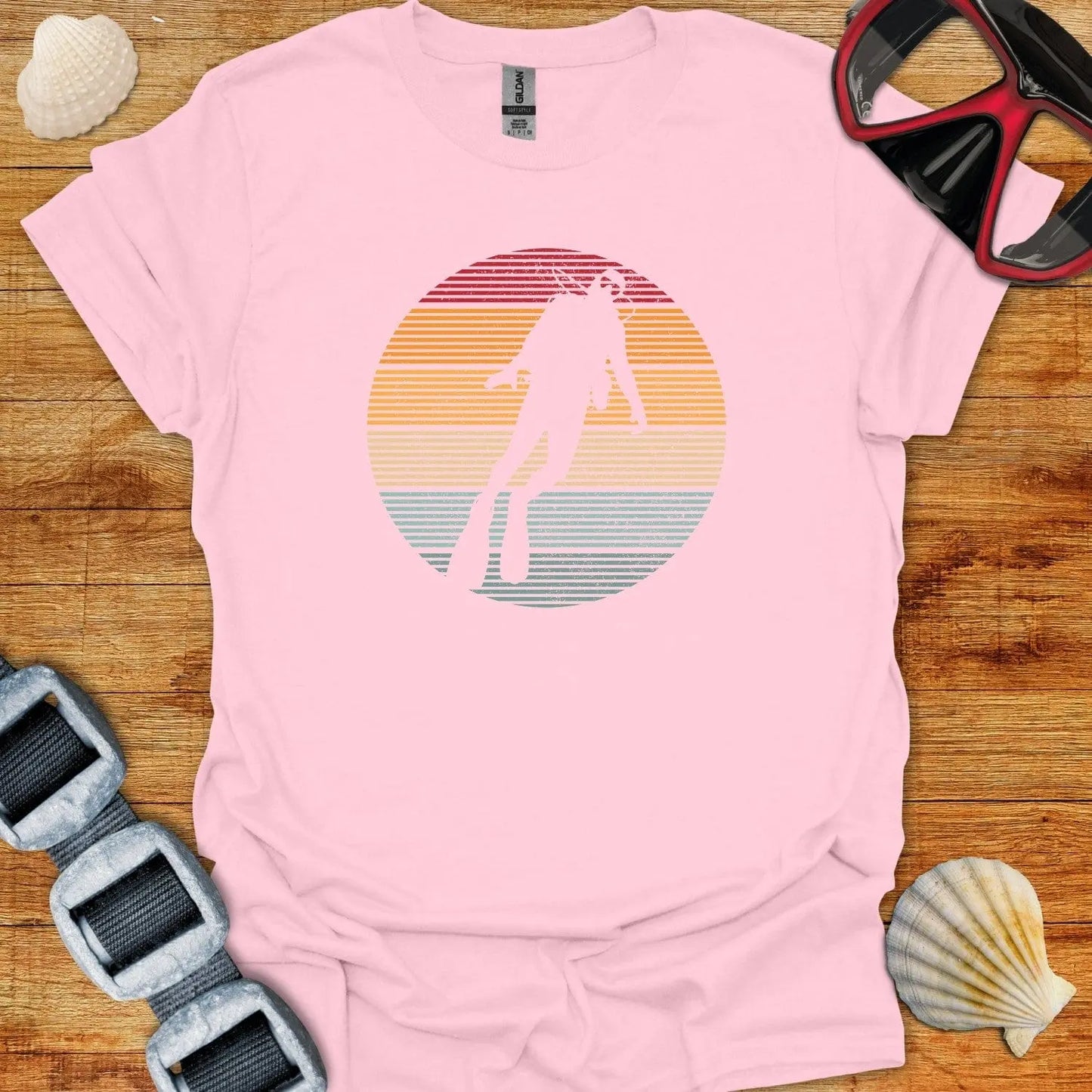 T-Shirt Light Pink / S VIntage Diver