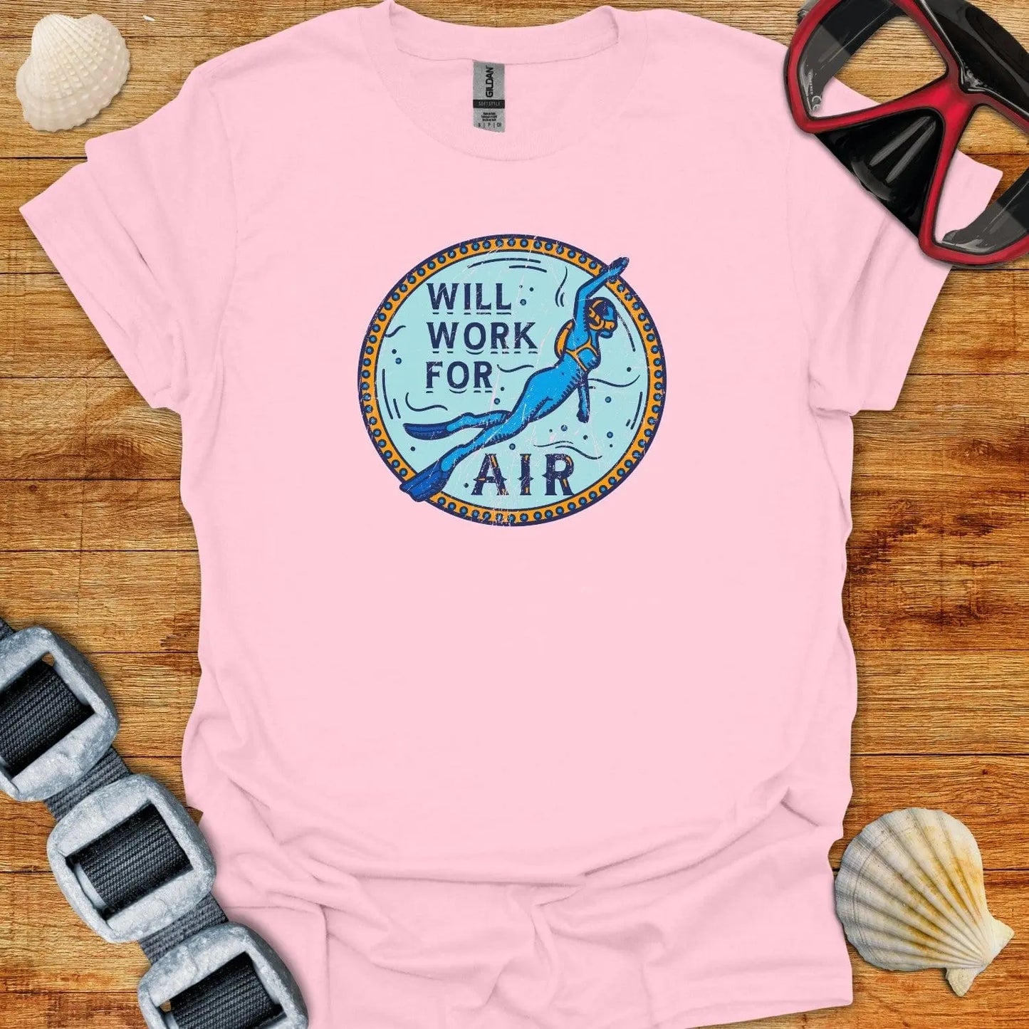 T-Shirt Light Pink / S Will Work For Air